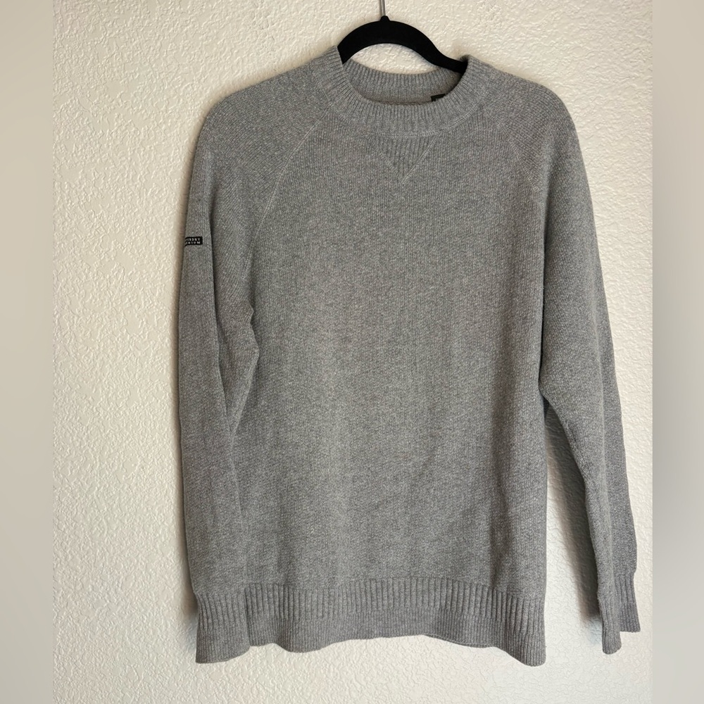 The Superdry Premium Knitwear Gray Sweater Wool Blend Large